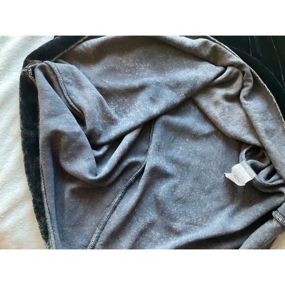 VTG Silver Charm Sz Medium Sleeveless Top Cami Silk Bl Black Brown Velvet Y2K - Picture 6 of 7